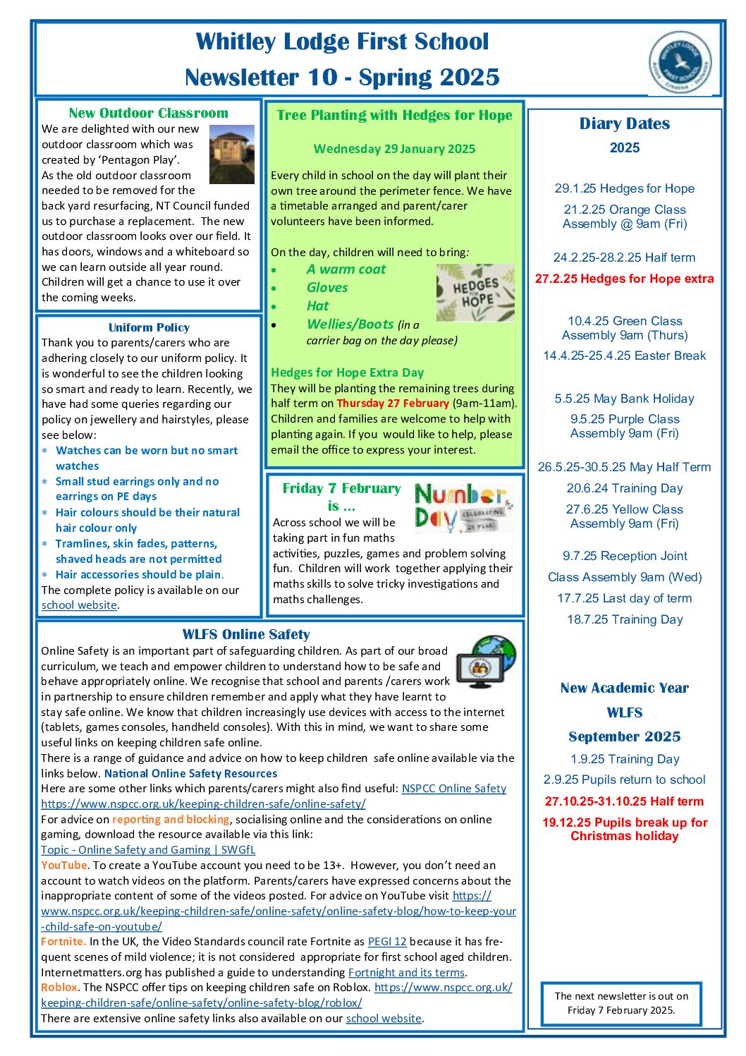 Read more about Spring 1 – Newsletter 10