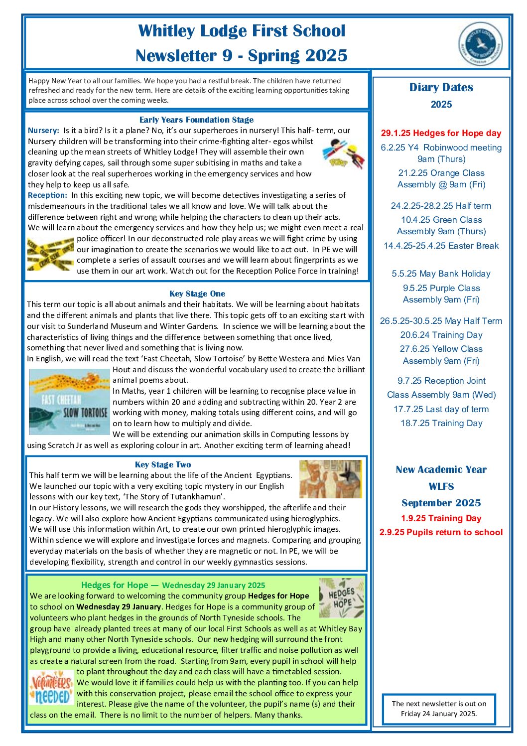 Read more about Spring 1 Newsletter 9