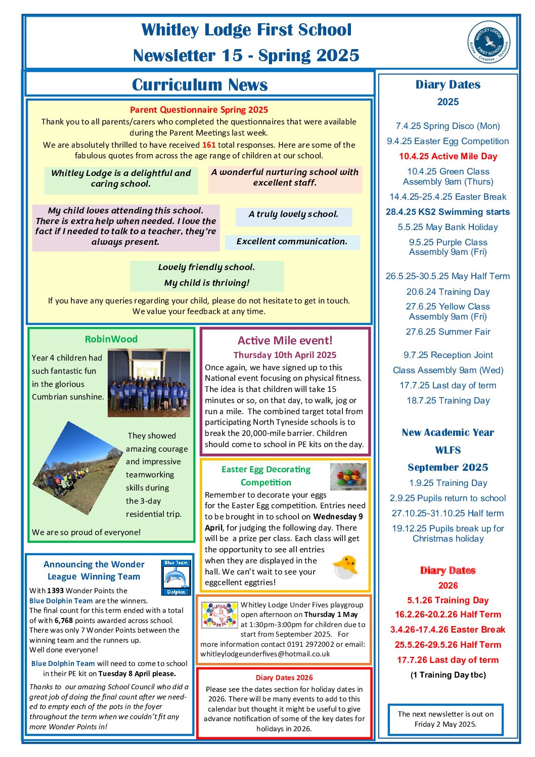 Read more about Spring 2 Newsletter 15