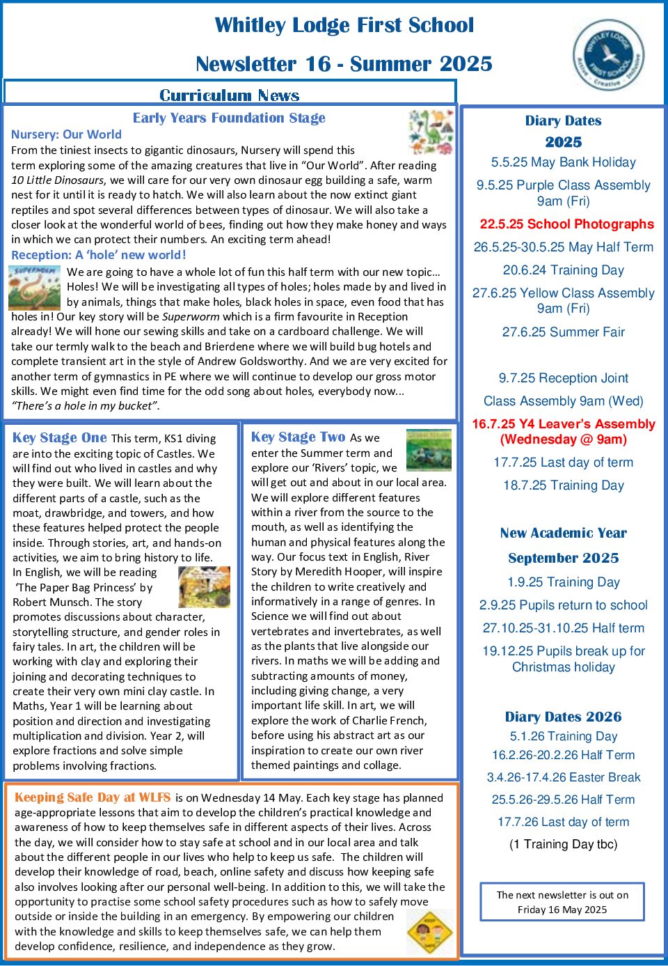 Read more about Summer 1 Newsletter 16