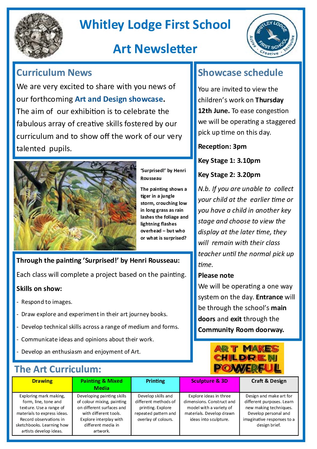 Read more about Art Showcase Newsletter