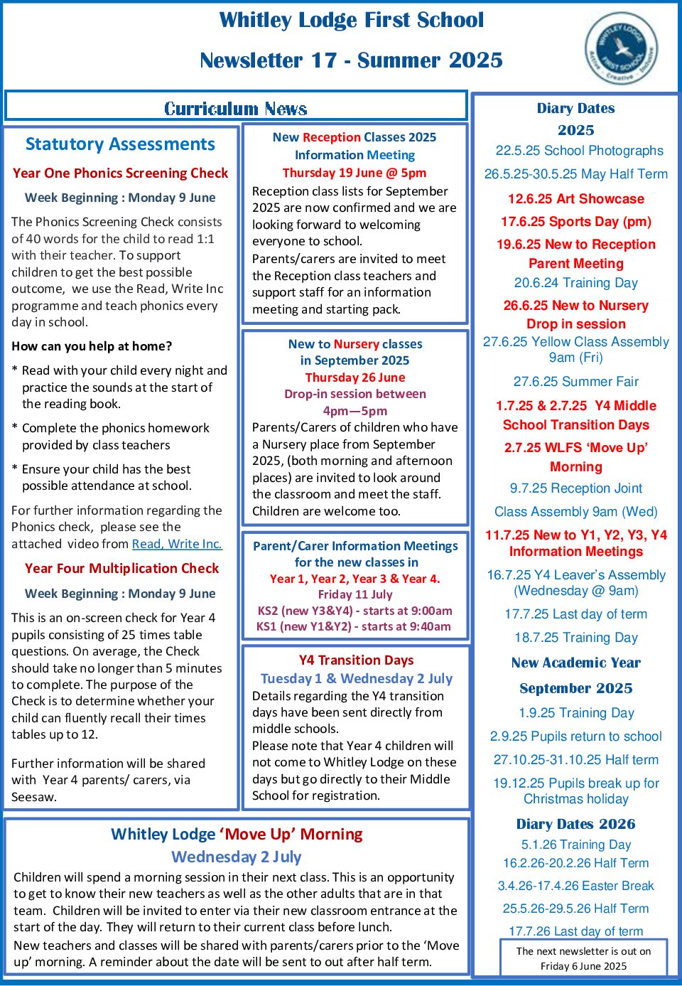 Read more about Summer 1 Newsletter 17